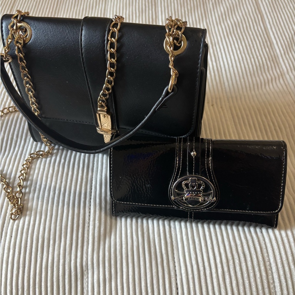 Black Women's Bag Set